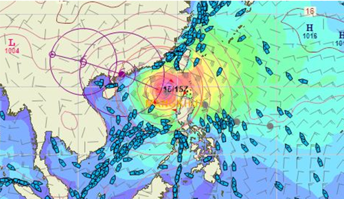 Typhoon Mangkhut track Image 2